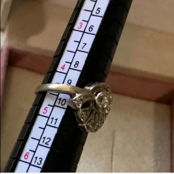 DIAMOND RING 4 1/2 Vintage - Picture 6 of 8